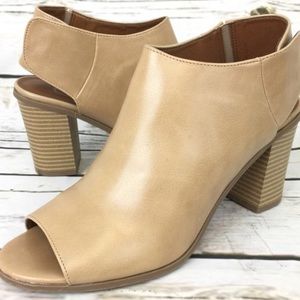 Candie's • Nude Open Toed Bootie